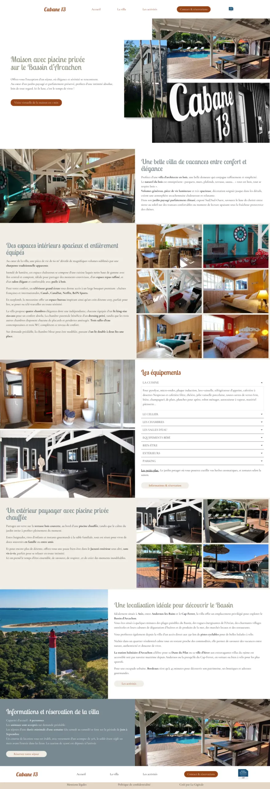 Page La villa Cabane 13